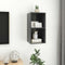 vidaXL - Tv-wandmeubel - 37x37x72 - cm - bewerkt - hout - grijs