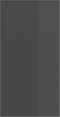 vidaXL - Tv-wandmeubel - 37x37x72 - cm - bewerkt - hout - hoogglans - grijs