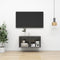 vidaXL - Tv-wandmeubel - 37x37x72 - cm - bewerkt - hout - hoogglans - grijs