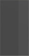 vidaXL - Tv-wandmeubel - 37x37x72 - cm - bewerkt - hout - hoogglans - grijs