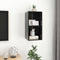 vidaXL - Tv-wandmeubel - 37x37x72 - cm - bewerkt - hout - hoogglans - zwart