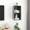 vidaXL - Tv-wandmeubel - 37x37x72 - cm - bewerkt - hout - hoogglans - grijs