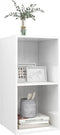 vidaXL - Tv-wandmeubel - 37x37x72 - cm - bewerkt - hout - hoogglans - wit