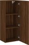 vidaXL - Tv-wandmeubel - 40,5x30x102 - cm - bewerkt - hout - bruin - eikenkleur