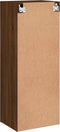 vidaXL - Tv-wandmeubel - 40,5x30x102 - cm - bewerkt - hout - bruin - eikenkleur