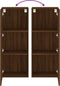 vidaXL - Tv-wandmeubel - 40,5x30x102 - cm - bewerkt - hout - bruin - eikenkleur