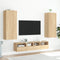 vidaXL - Tv-wandmeubel - 40,5x30x102 - cm - bewerkt - hout - sonoma - eikenkleurig