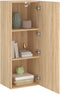 vidaXL - Tv-wandmeubel - 40,5x30x102 - cm - bewerkt - hout - sonoma - eikenkleurig