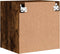 vidaXL - Tv-wandmeubel - 40,5x30x40 - cm - bewerkt - hout - gerookt - eikenkleurig
