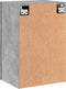 vidaXL - Tv-wandmeubel - 40,5x30x60 - cm - bewerkt - hout - betongrijs