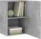 vidaXL - Tv-wandmeubel - 40,5x30x60 - cm - bewerkt - hout - betongrijs