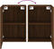 vidaXL - Tv-wandmeubel - 40,5x30x60 - cm - bewerkt - hout - bruin - eikenkleur