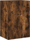 vidaXL - Tv-wandmeubel - 40,5x30x60 - cm - bewerkt - hout - gerookt - eikenkleurig