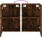 vidaXL - Tv-wandmeubel - 40,5x30x60 - cm - bewerkt - hout - gerookt - eikenkleurig