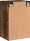 vidaXL - Tv-wandmeubel - 40,5x30x60 - cm - bewerkt - hout - gerookt - eikenkleurig