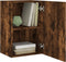 vidaXL - Tv-wandmeubel - 40,5x30x60 - cm - bewerkt - hout - gerookt - eikenkleurig