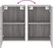 vidaXL - Tv-wandmeubel - 40,5x30x60 - cm - bewerkt - hout - grijs - sonoma