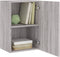 vidaXL - Tv-wandmeubel - 40,5x30x60 - cm - bewerkt - hout - grijs - sonoma