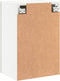vidaXL - Tv-wandmeubel - 40,5x30x60 - cm - bewerkt - hout - wit