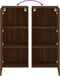 vidaXL - Tv-wandmeubel - 40,5x30x90 - cm - bewerkt - hout - bruin - eikenkleur