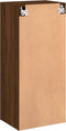 vidaXL - Tv-wandmeubel - 40,5x30x90 - cm - bewerkt - hout - bruin - eikenkleur