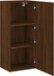 vidaXL - Tv-wandmeubel - 40,5x30x90 - cm - bewerkt - hout - bruin - eikenkleur