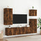vidaXL - Tv-wandmeubel - 40,5x30x90 - cm - bewerkt - hout - gerookt - eikenkleurig
