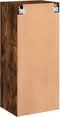 vidaXL - Tv-wandmeubel - 40,5x30x90 - cm - bewerkt - hout - gerookt - eikenkleurig