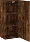 vidaXL - Tv-wandmeubel - 40,5x30x90 - cm - bewerkt - hout - gerookt - eikenkleurig