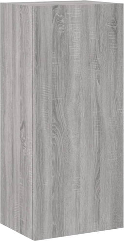 vidaXL - Tv-wandmeubel - 40,5x30x90 - cm - bewerkt - hout - grijs - sonoma