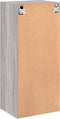 vidaXL - Tv-wandmeubel - 40,5x30x90 - cm - bewerkt - hout - grijs - sonoma