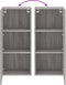 vidaXL - Tv-wandmeubel - 40,5x30x90 - cm - bewerkt - hout - grijs - sonoma