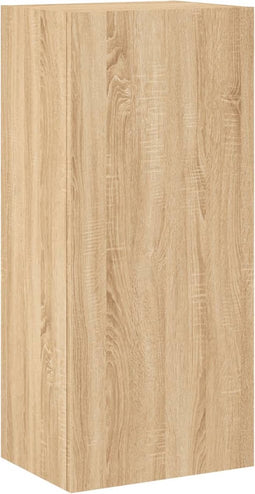 vidaXL - Tv-wandmeubel - 40,5x30x90 - cm - bewerkt - hout - sonoma - eikenkleurig