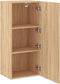 vidaXL - Tv-wandmeubel - 40,5x30x90 - cm - bewerkt - hout - sonoma - eikenkleurig