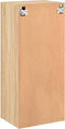 vidaXL - Tv-wandmeubel - 40,5x30x90 - cm - bewerkt - hout - sonoma - eikenkleurig