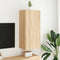 vidaXL - Tv-wandmeubel - 40,5x30x90 - cm - bewerkt - hout - sonoma - eikenkleurig
