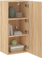 vidaXL - Tv-wandmeubel - 40,5x30x90 - cm - bewerkt - hout - sonoma - eikenkleurig