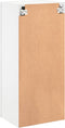 vidaXL - Tv-wandmeubel - 40,5x30x90 - cm - bewerkt - hout - wit