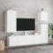 vidaXL - Tv-wandmeubel - 40,5x30x90 - cm - bewerkt - hout - wit