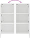 vidaXL - Tv-wandmeubel - 40,5x30x90 - cm - bewerkt - hout - wit