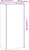 vidaXL - Tv-wandmeubel - 40,5x30x90 - cm - bewerkt - hout - zwart