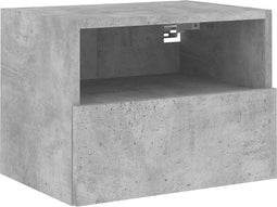 vidaXL - Tv-wandmeubel - 40x30x30 - cm - bewerkt - hout - betongrijs