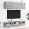 vidaXL - Tv-wandmeubel - 40x30x30 - cm - bewerkt - hout - betongrijs