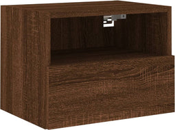 vidaXL - Tv-wandmeubel - 40x30x30 - cm - bewerkt - hout - bruin - eikenkleur