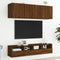 vidaXL - Tv-wandmeubel - 40x30x30 - cm - bewerkt - hout - bruin - eikenkleur