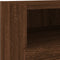 vidaXL - Tv-wandmeubel - 40x30x30 - cm - bewerkt - hout - bruin - eikenkleur