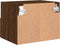 vidaXL - Tv-wandmeubel - 40x30x30 - cm - bewerkt - hout - bruin - eikenkleur