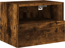 vidaXL - Tv-wandmeubel - 40x30x30 - cm - bewerkt - hout - gerookt - eikenkleurig