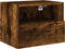 vidaXL - Tv-wandmeubel - 40x30x30 - cm - bewerkt - hout - gerookt - eikenkleurig