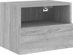 vidaXL - Tv-wandmeubel - 40x30x30 - cm - bewerkt - hout - grijs - sonoma